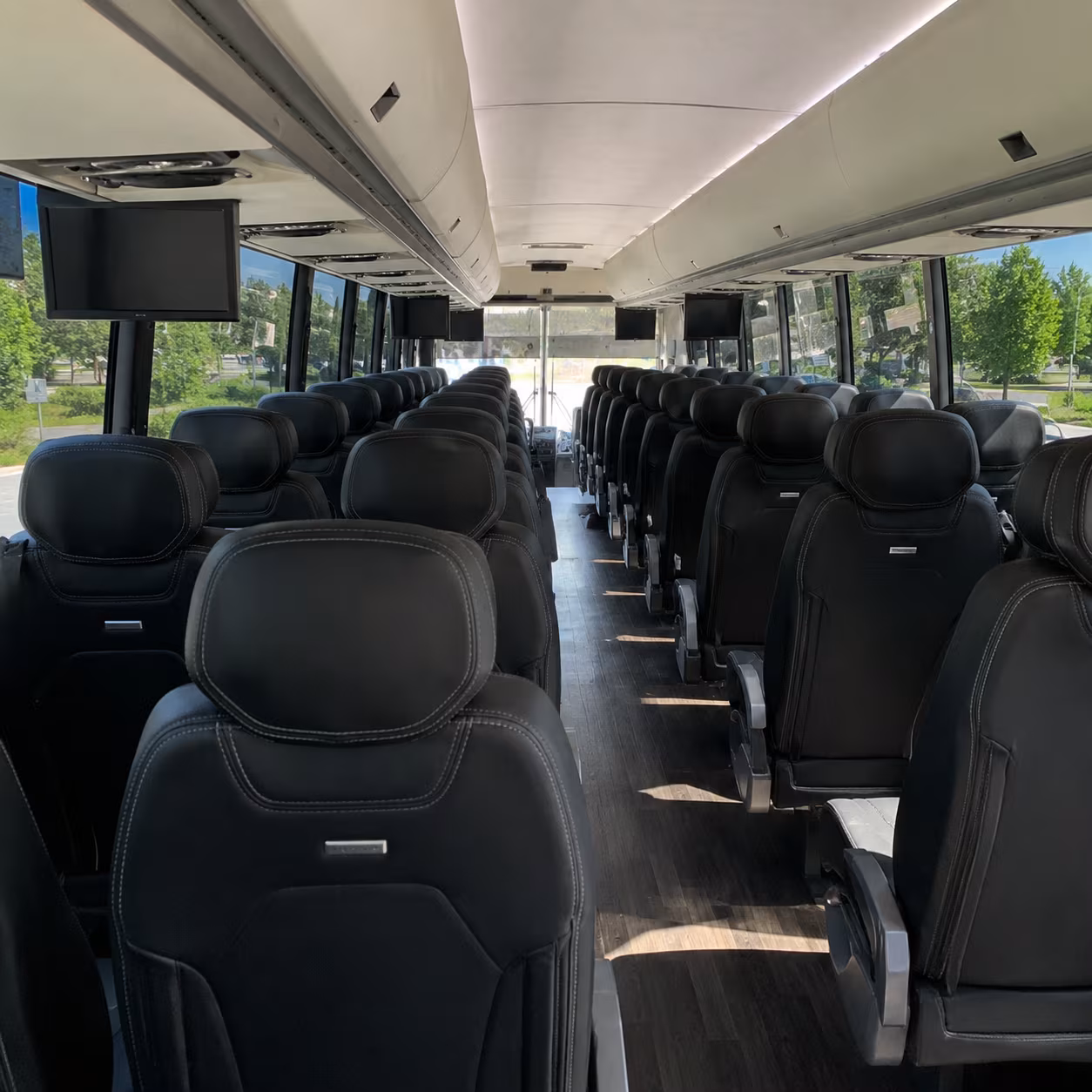 corporate event and conference shuttle buses in sandy springs