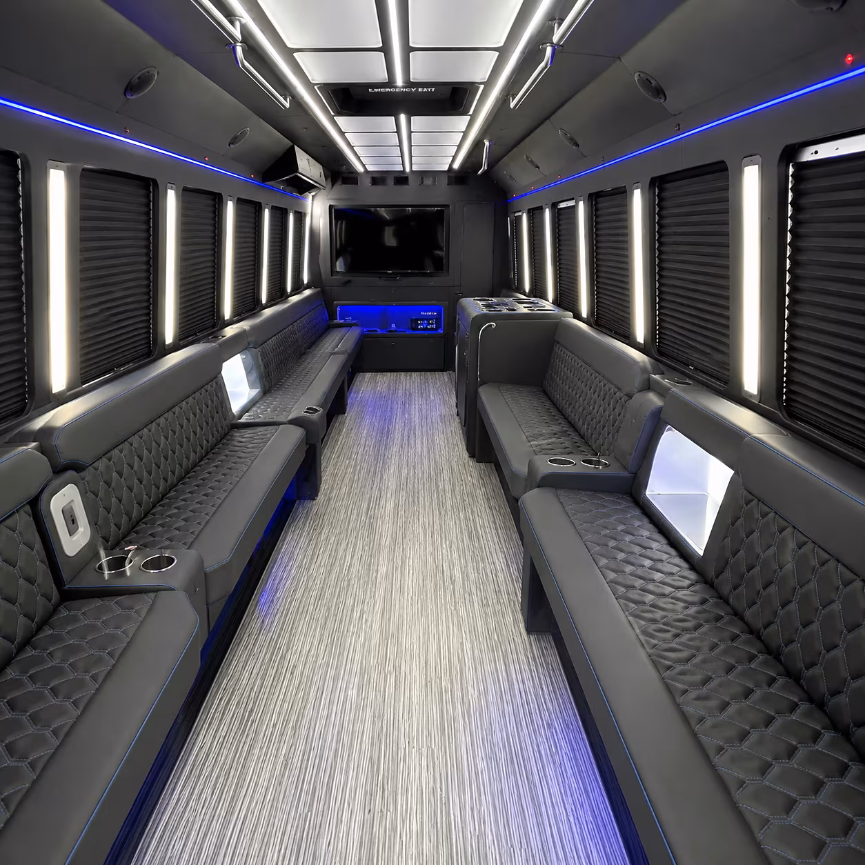 how bus type and group size affect bus rental rates in sandy springs