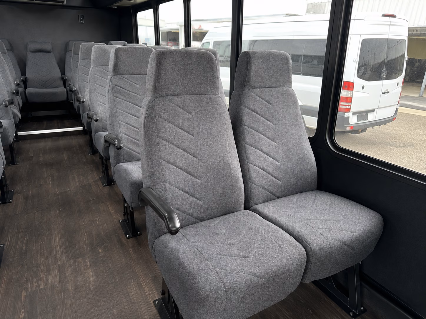 sandy springs 18 passenger minibus inside