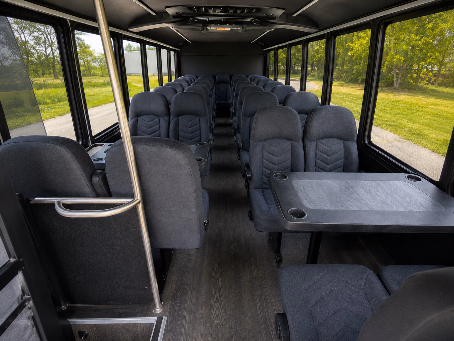 sandy springs 18 passenger minibus interior