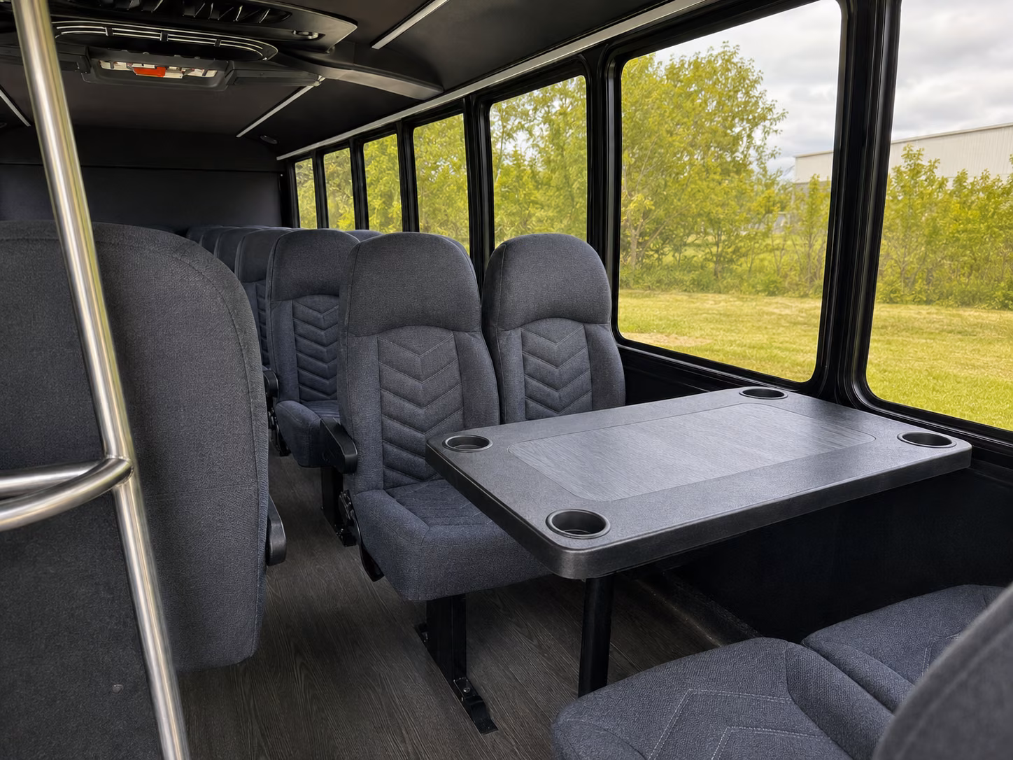 sandy springs 20 passenger minibus interior
