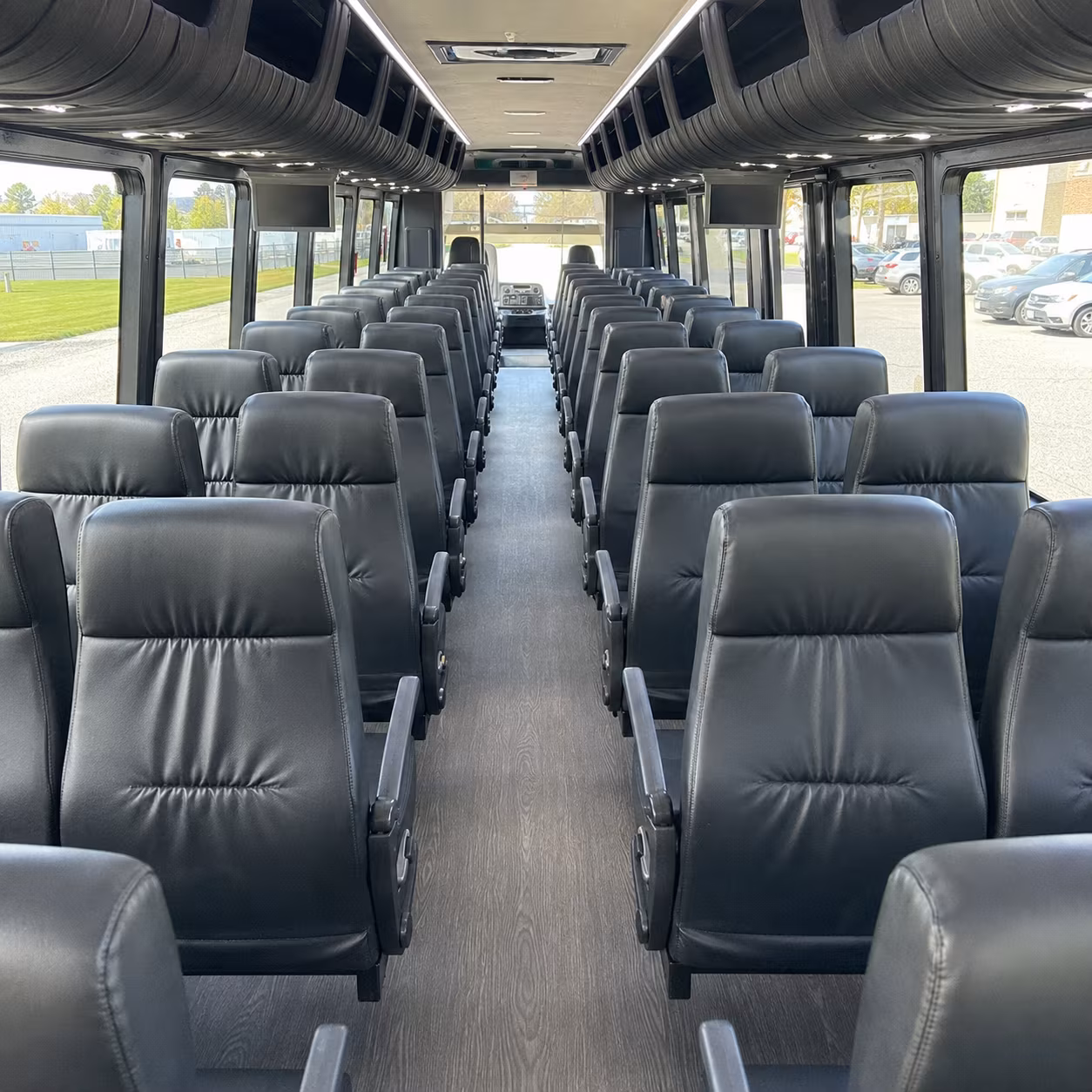 sandy springs 25 passenger minibus interior