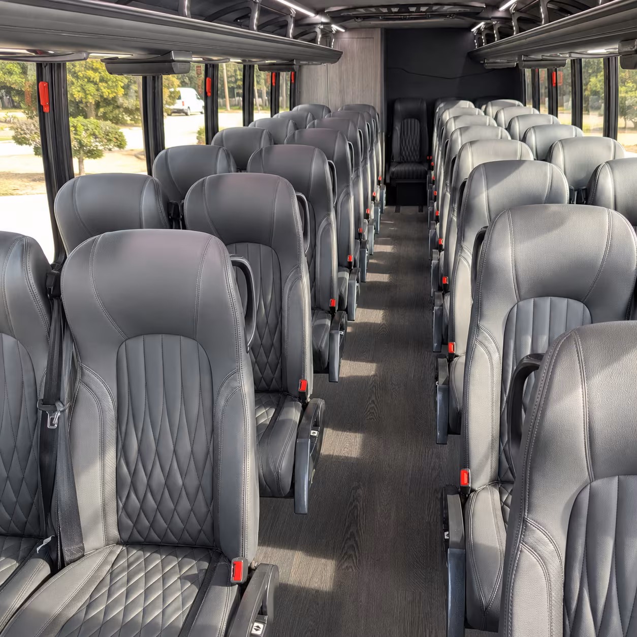 sandy springs 28 passenger minibus inside