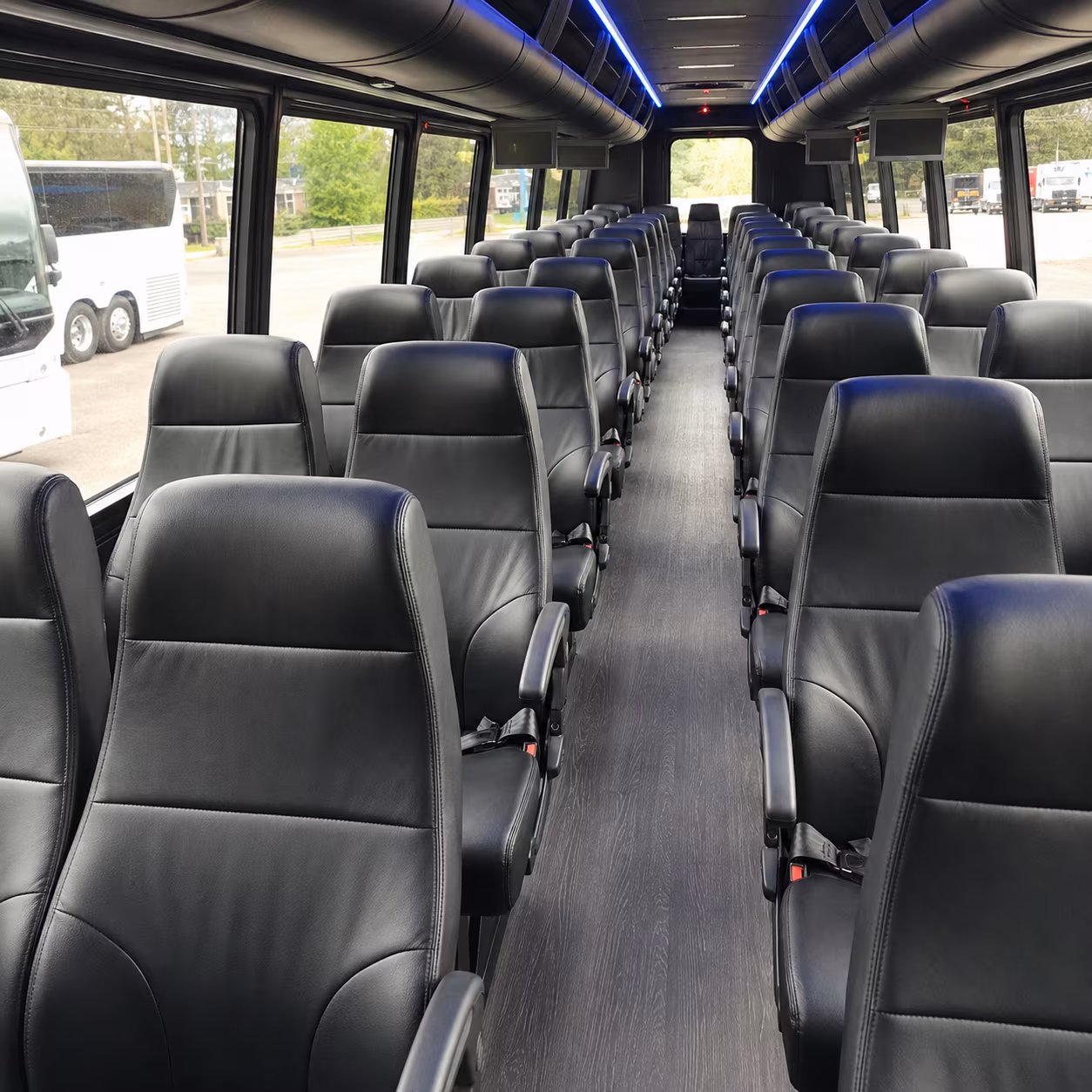 sandy springs 30 passenger minibus inside