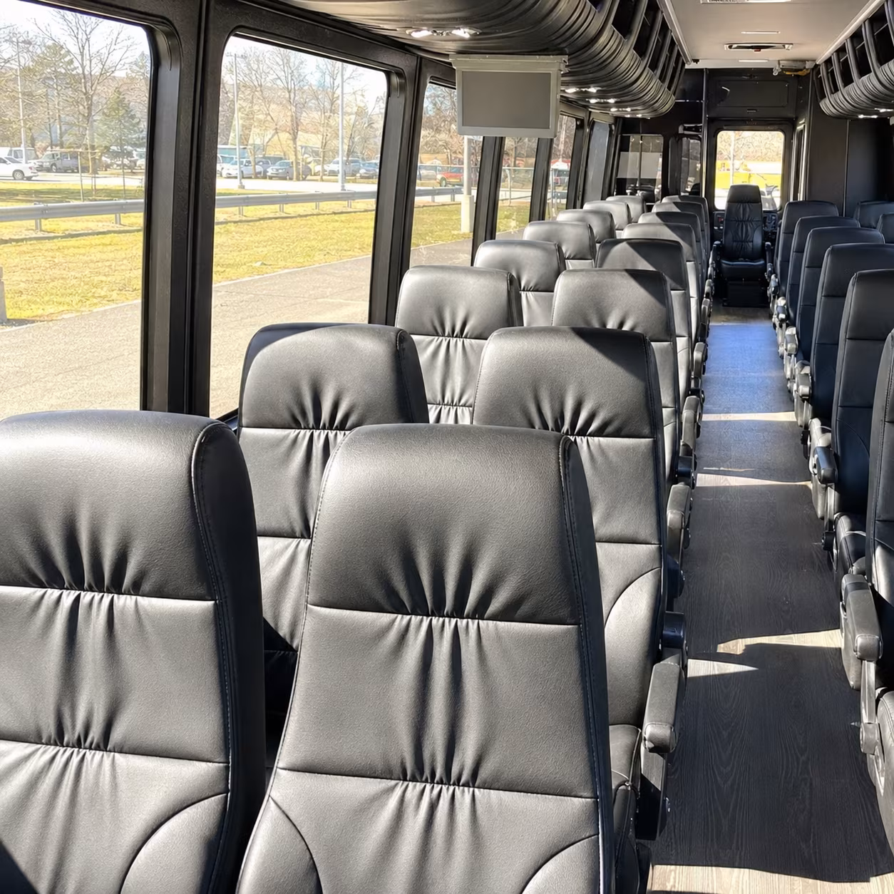 sandy springs 30 passenger minibus interior