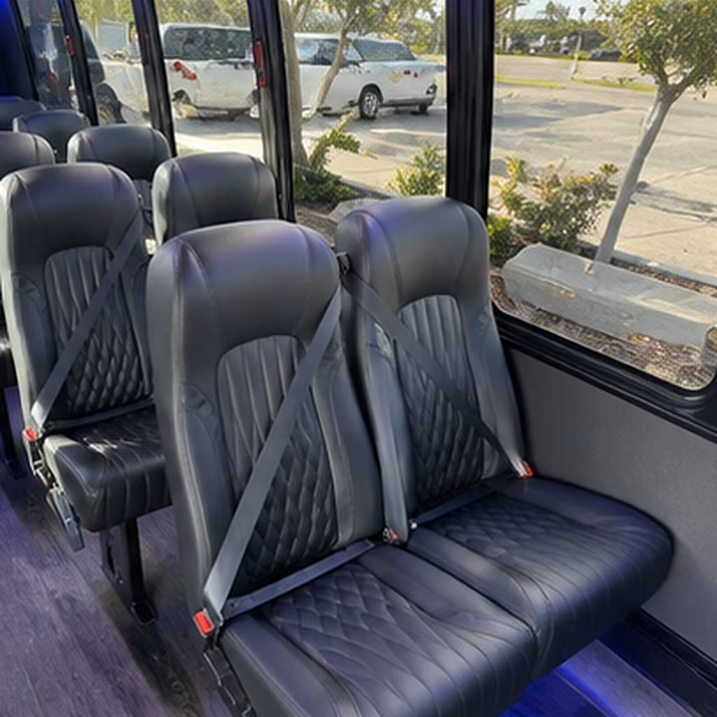 sandy springs 35 passenger minibus inside