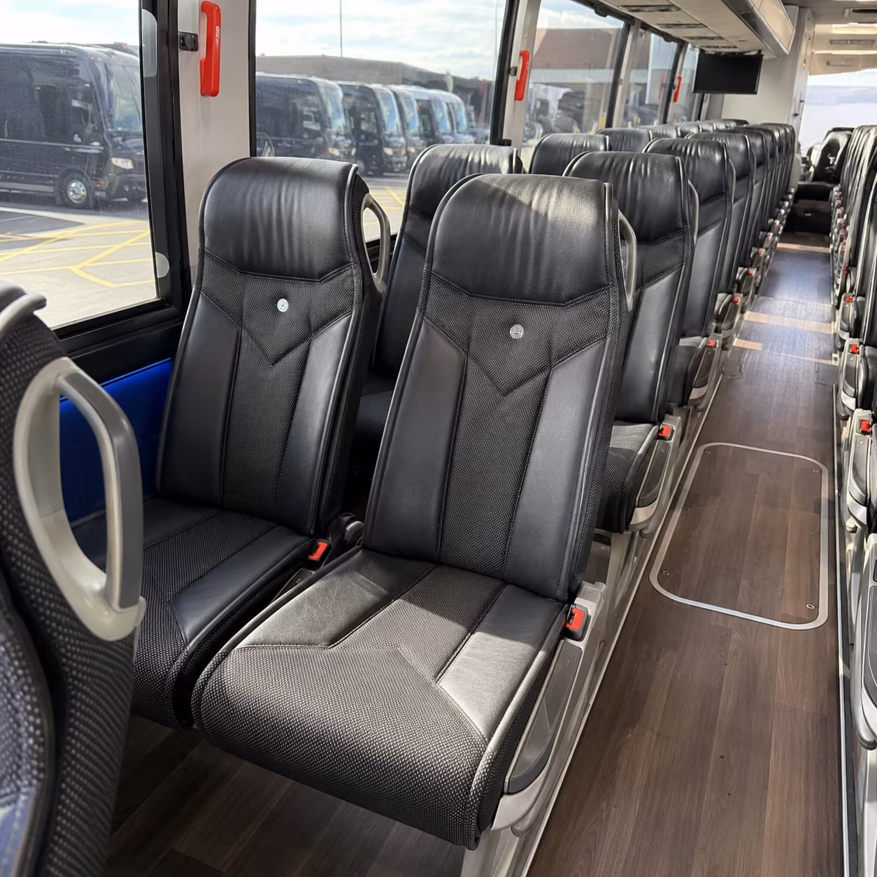 sandy springs 40 passenger charter bus interior