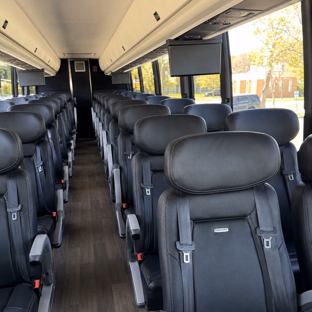 sandy springs 45 passenger charter bus inside