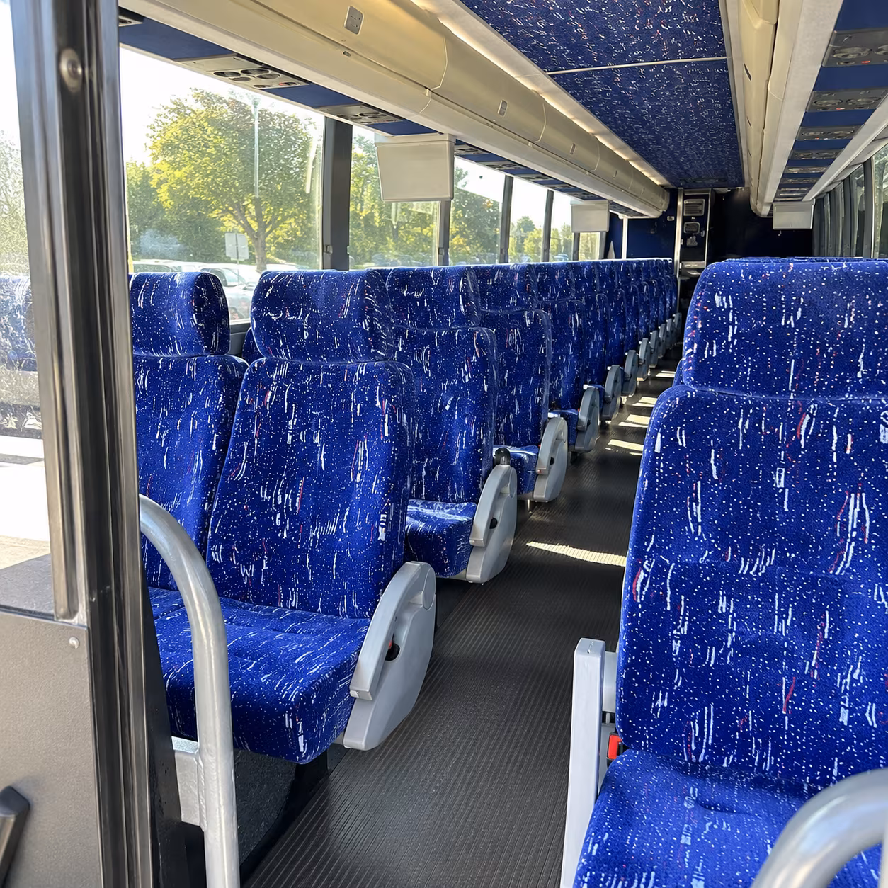 sandy springs 50 passenger charter bus inside