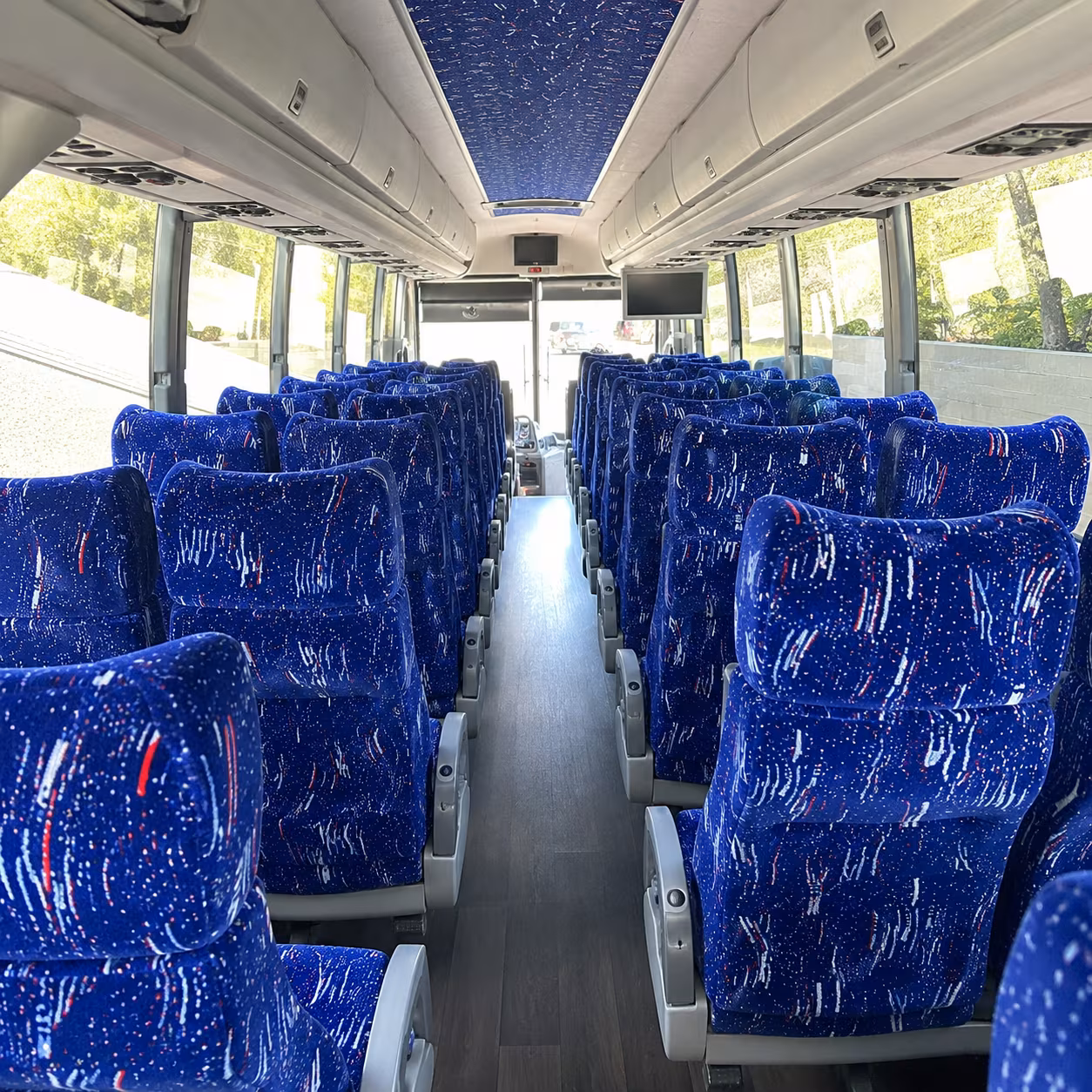 sandy springs 50 passenger charter bus interior