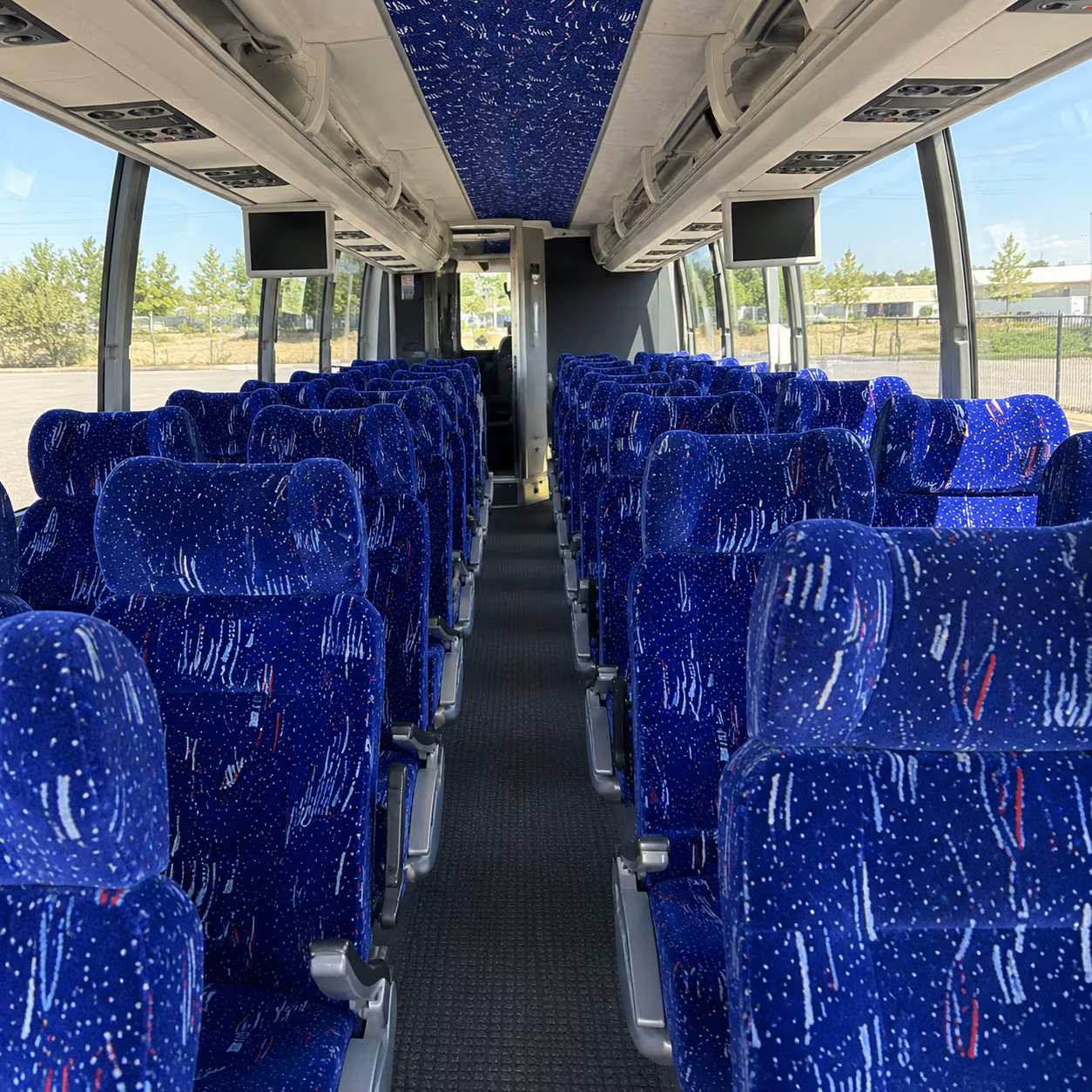 sandy springs 54 passenger charter bus interior