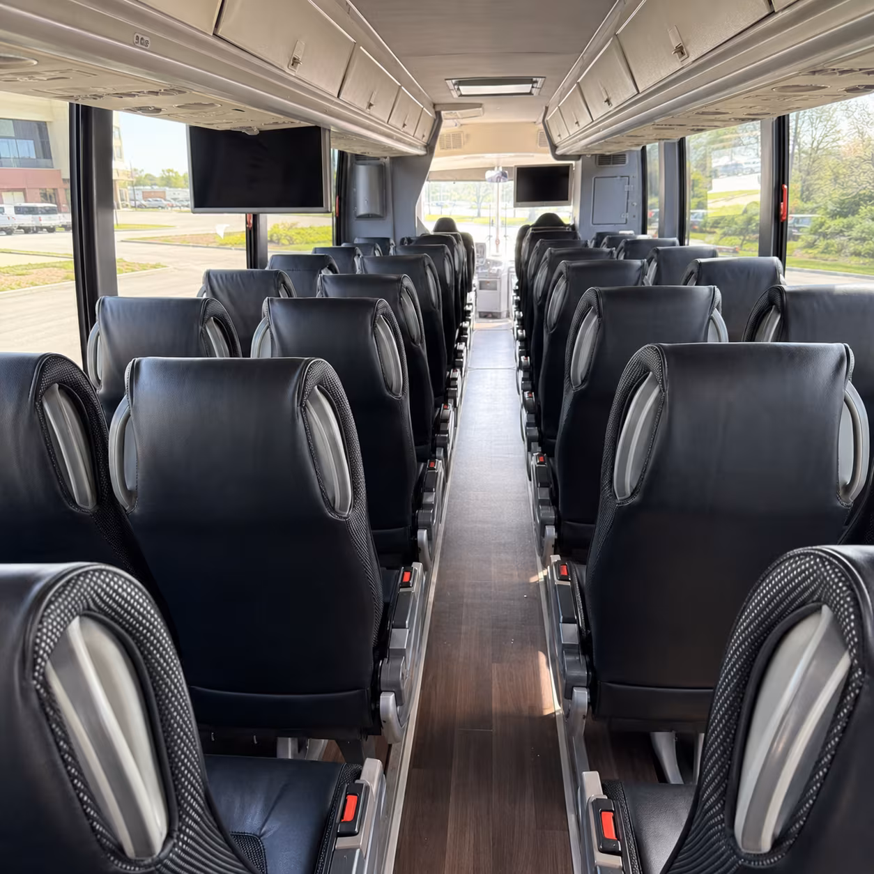 sandy springs 56 passenger charter bus inside
