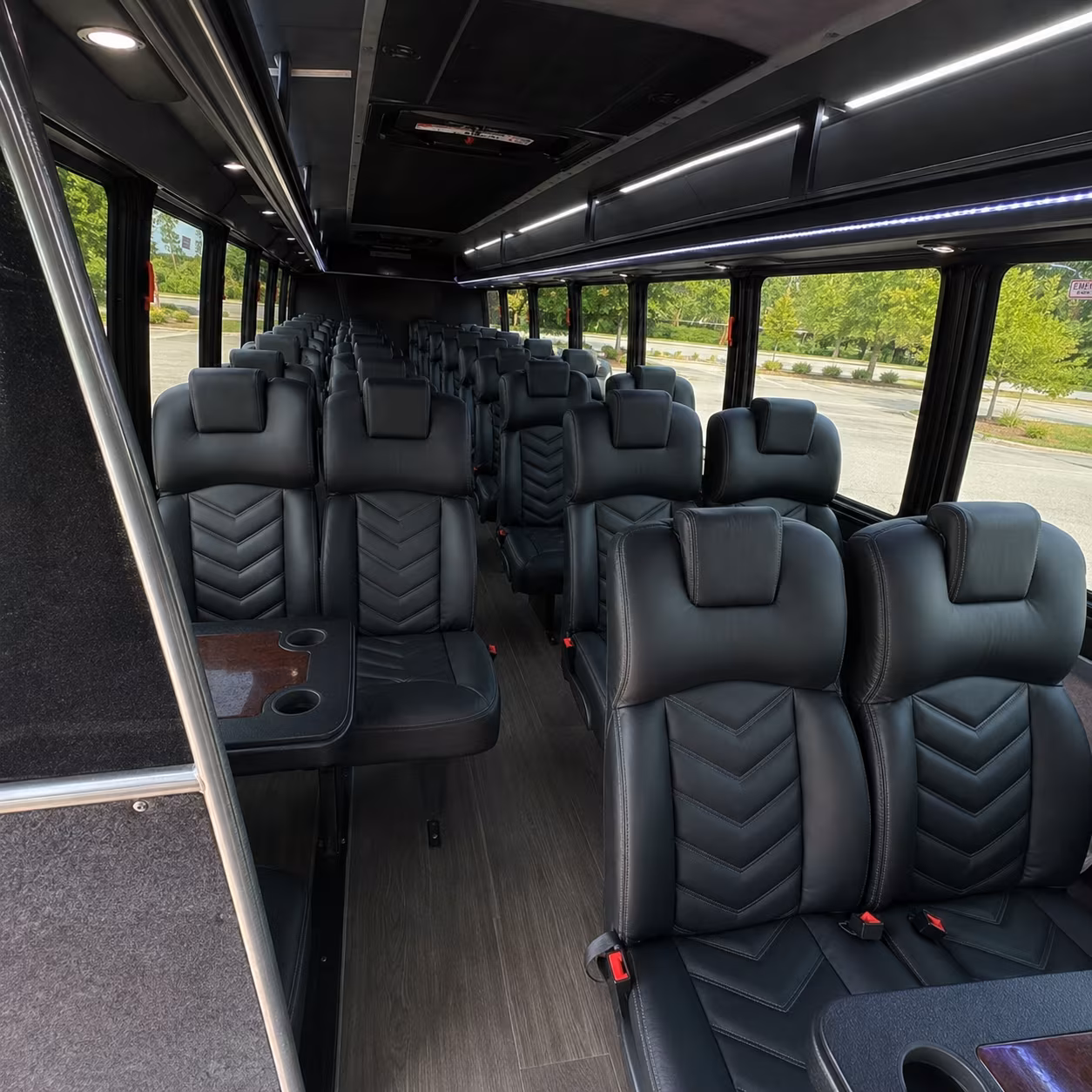 sandy springs sporting event transportation onboard seating