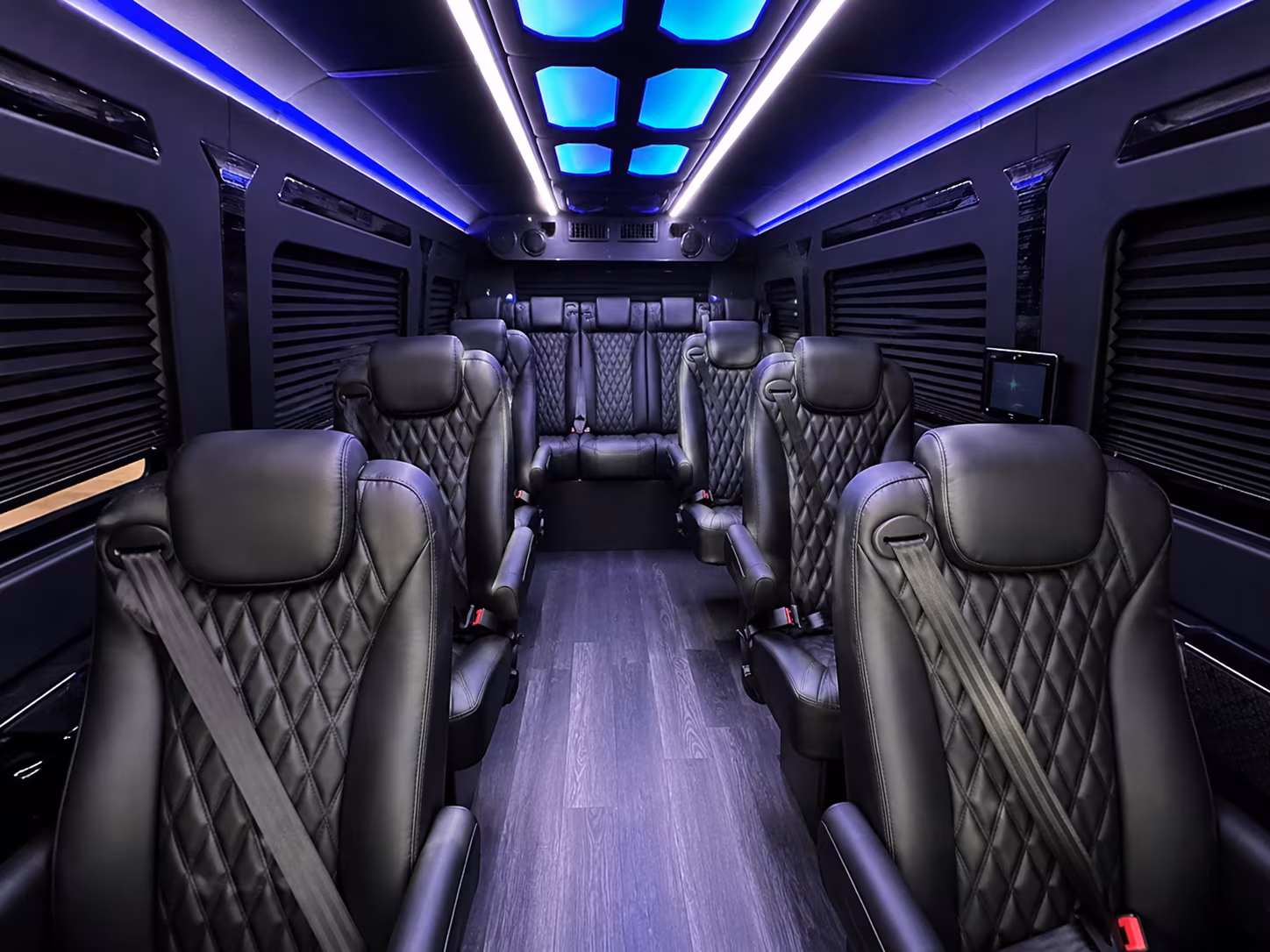 sandy springs sprinter van with driver interior
